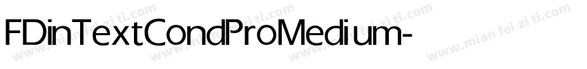 FDinTextCondPro Medium字体转换